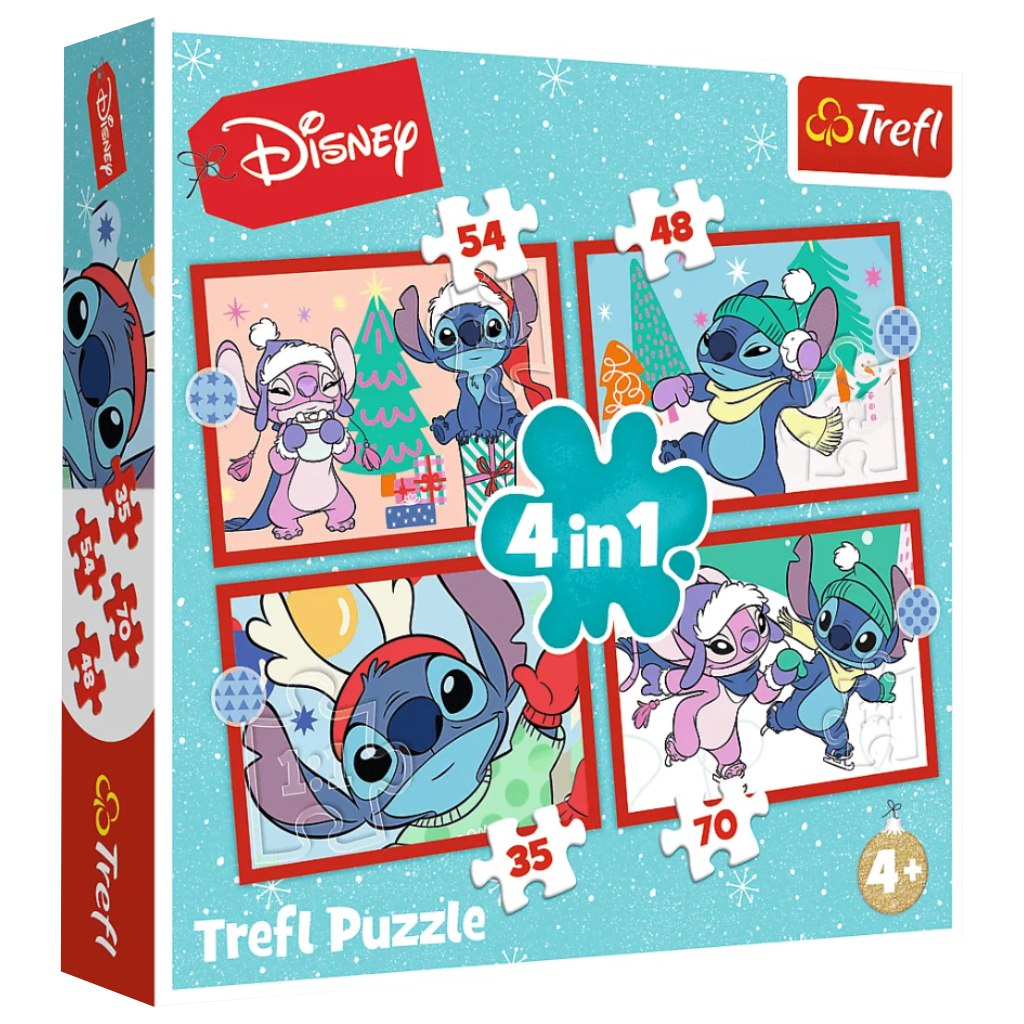 Stitch 4 v 1 35-48-54-70-dielne puzzle Trefl