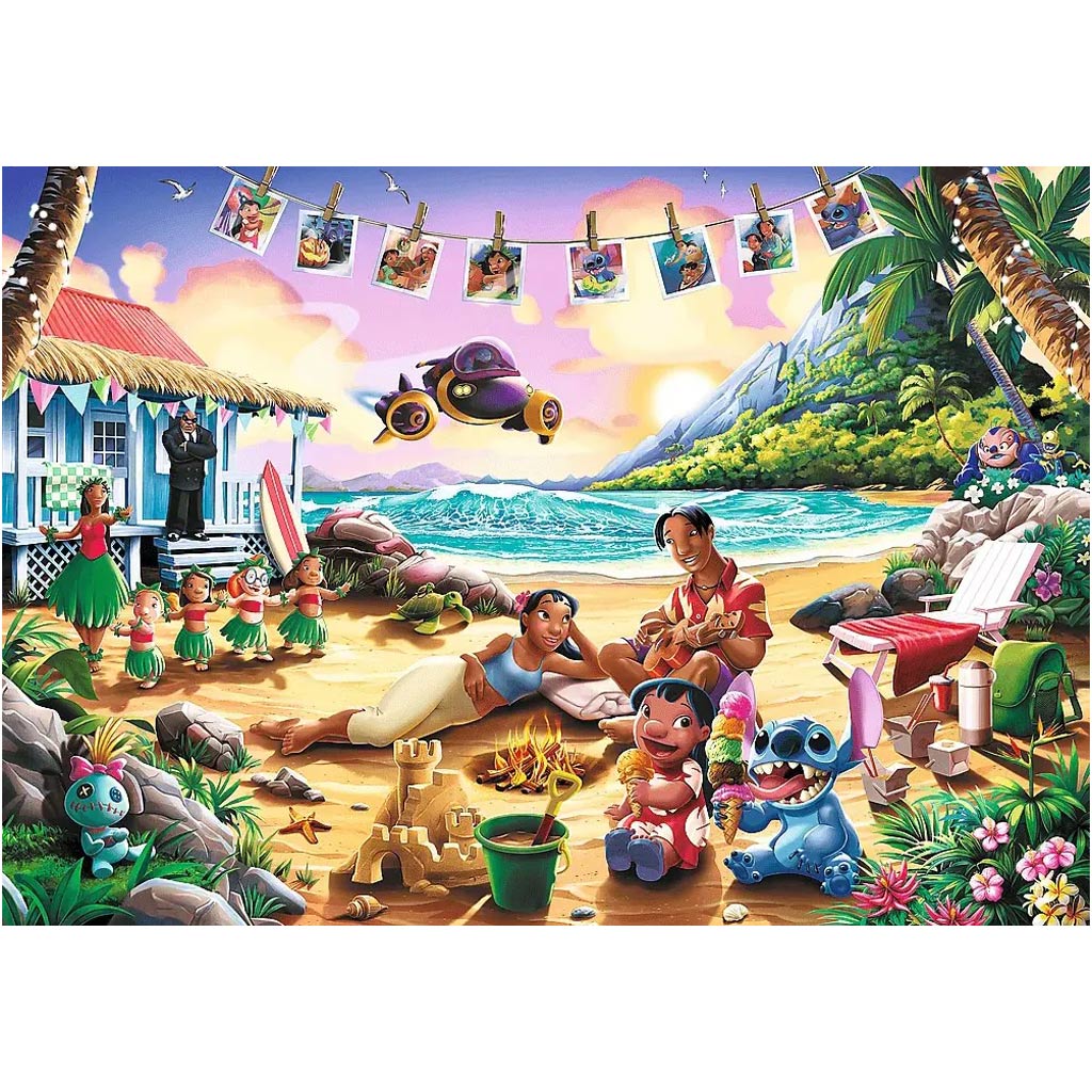 Stitch na pláži 1000-dielne prémiové plus puzzle - Trefl kép 2