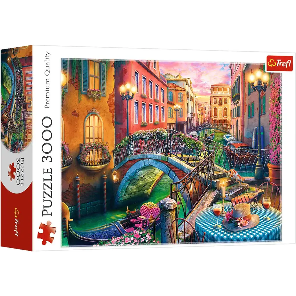 Benátsky večerný idyl 3000-dielne puzzle - Trefl