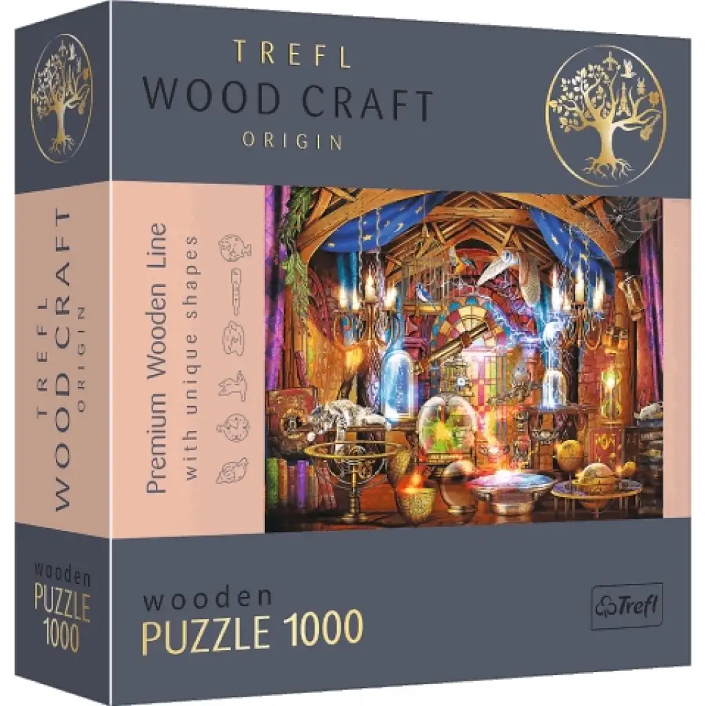 Wood Craft: Mágikus szoba 1000db-os prémium fa puzzle - Trefl kép 1