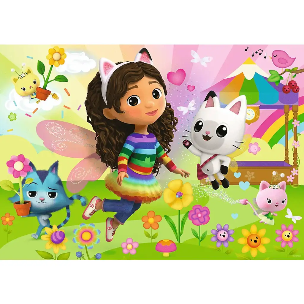 Gabi domček pre bábiky Trblietavé dobrodružstvo 100-dielna trblietavá skladačka – Trefl kép 2