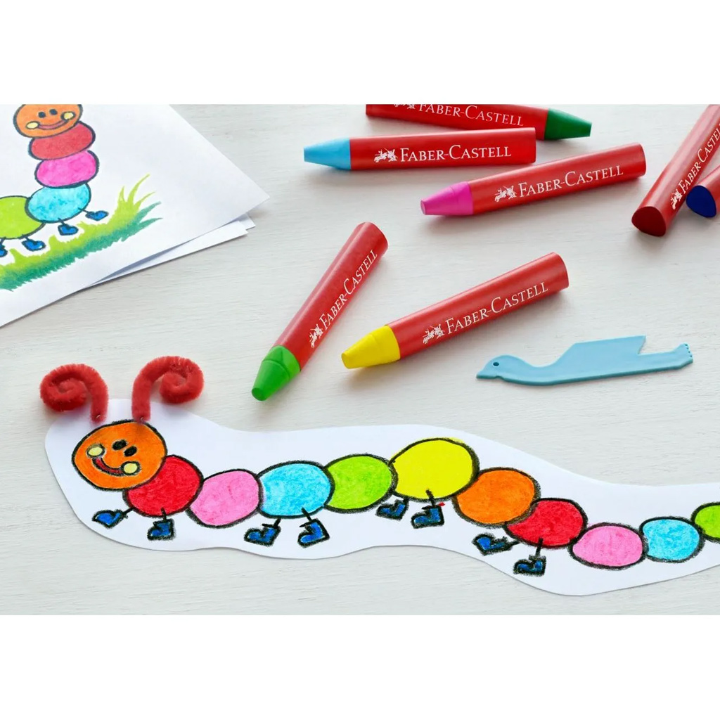 Faber-Castell: Trojhranné Jumbo voskové pastelky, sada 12 kusov kép 2