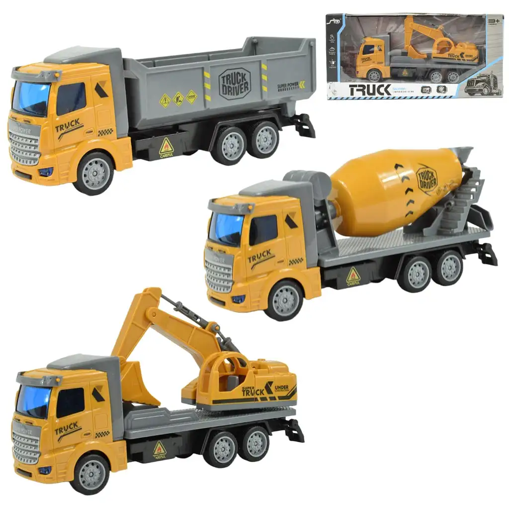 Truck Driver: Stavebné vozidlá v rôznych vairantoch 22cm 1ks