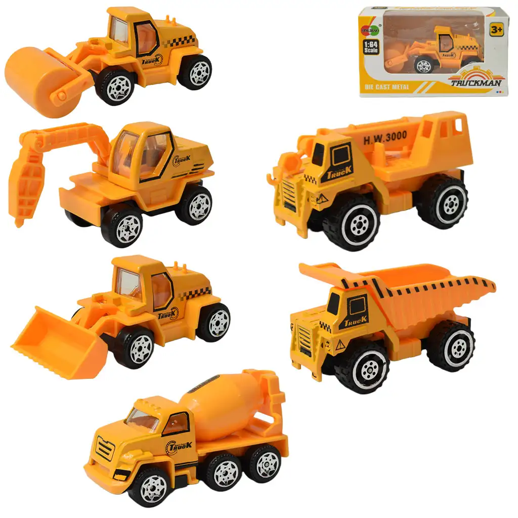 TruckMan: Stavebný kamión v rôznych variantoch 6,5cm 1ks