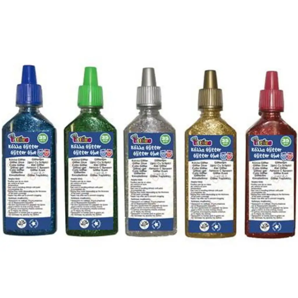 Tubusos csillámos ragasztó 35ml ötféle színben kép 1
