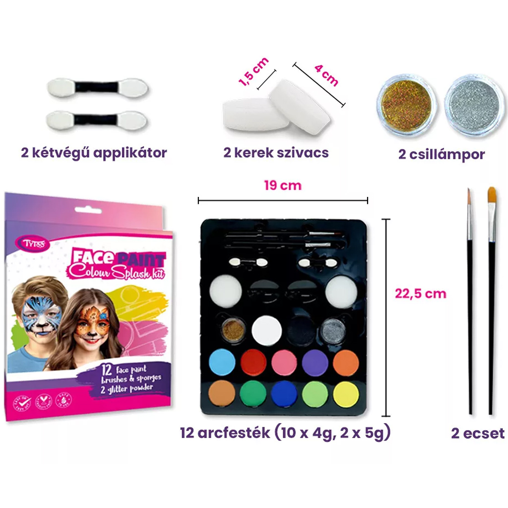 TyToo: Colour Splash sada farieb na tvár kép 2