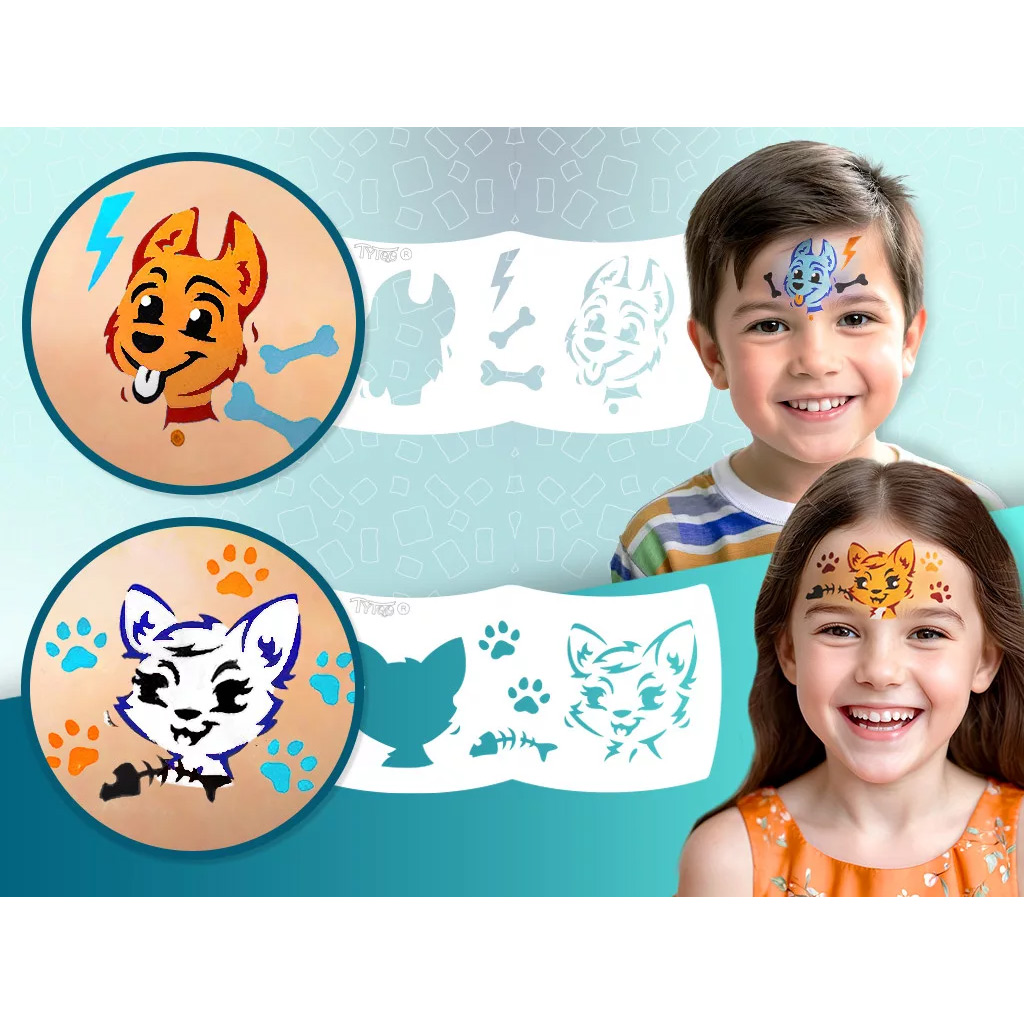 TyToo: Moja prvá sada na maľovanie na tvár - Psy a mačky kép 2