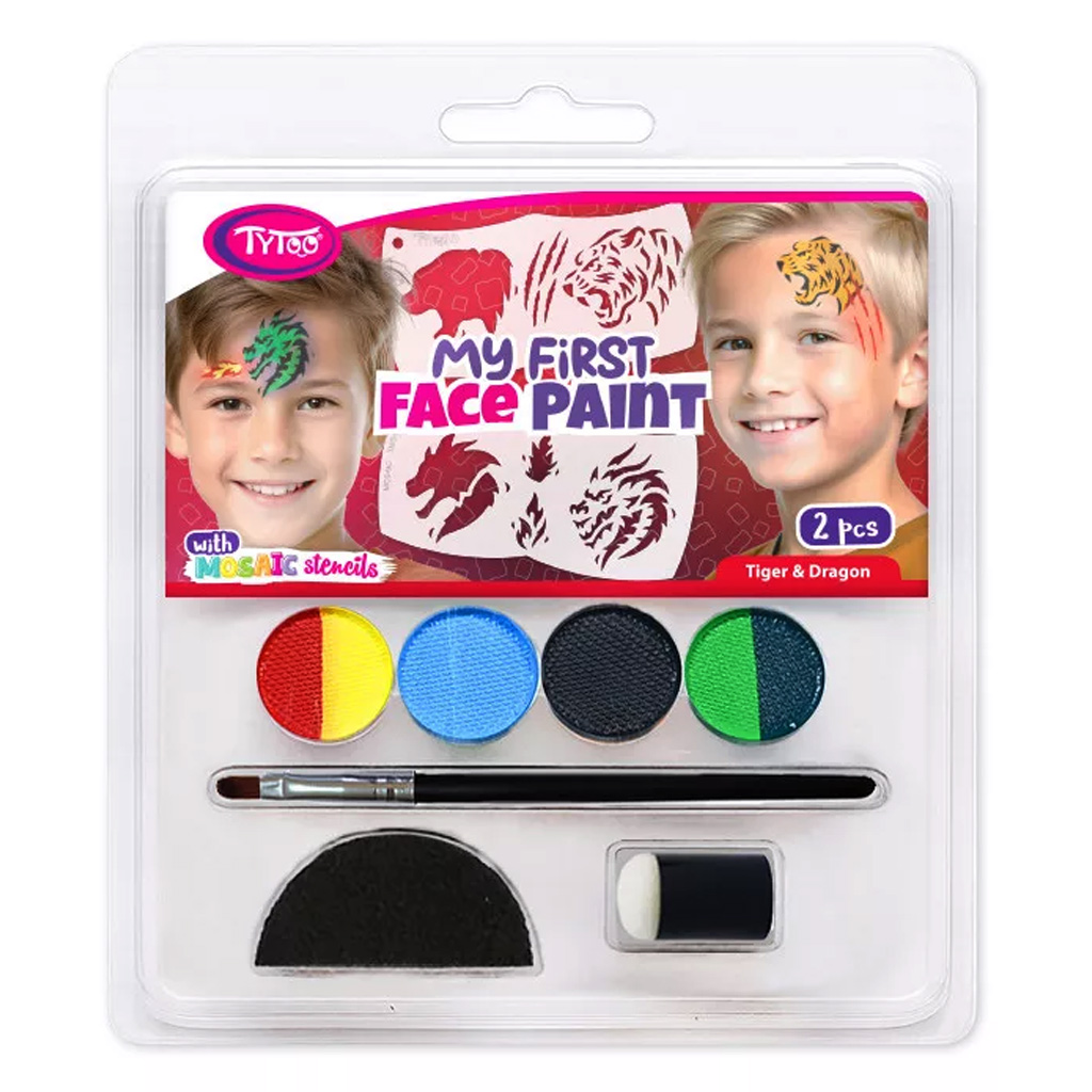 TyToo: Moja prvá sada na maľovanie na tvár - Tigre a draci