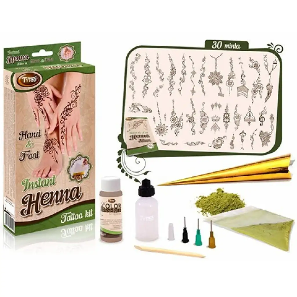 TyToo: Instant Henna szett Kéz és láb mintákkal kép 2