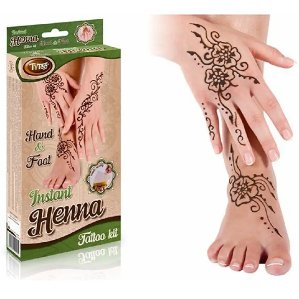TyToo: Instant Henna szett Kéz és láb mintákkal kép 3