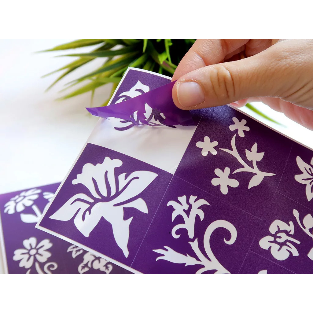 TyToo: Sada šablón na trblietavé tetovanie – Kvety, 24 ks kép 2