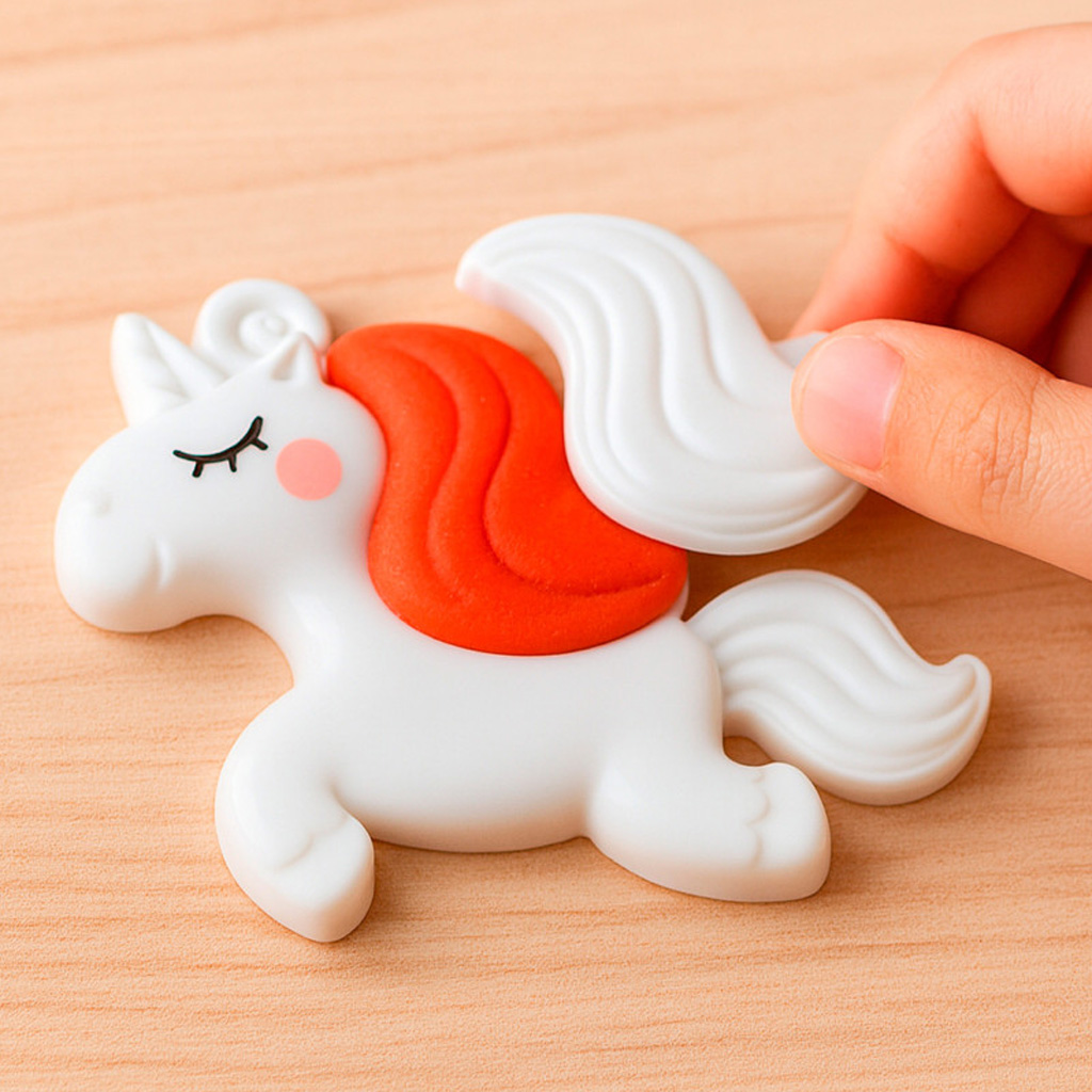 Playgo: Jednorožcová farebná plastelína sada 6x56g kép 4