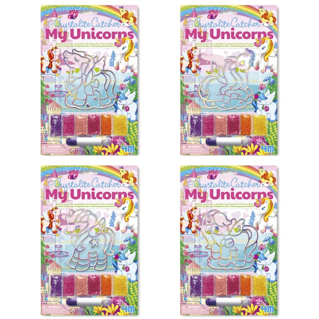 Kreatívna sada na tvorbu kryštálového obrázku s jednorožcom, v rôznych prevedeniach, 1 ks