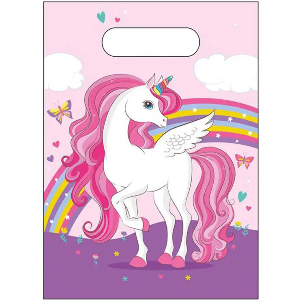 Unikornis mintás ajándéktáska 6db-os szett kép 1