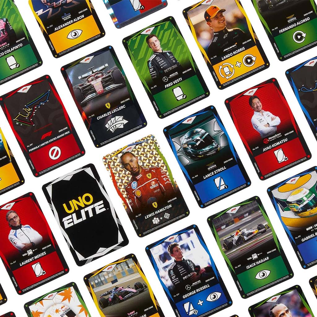 UNO Elite F1 kartová hra - Mattel kép 2