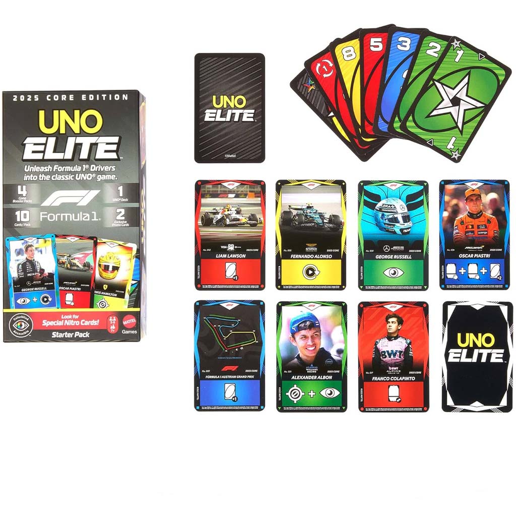 UNO Elite F1 kartová hra - Mattel kép 3
