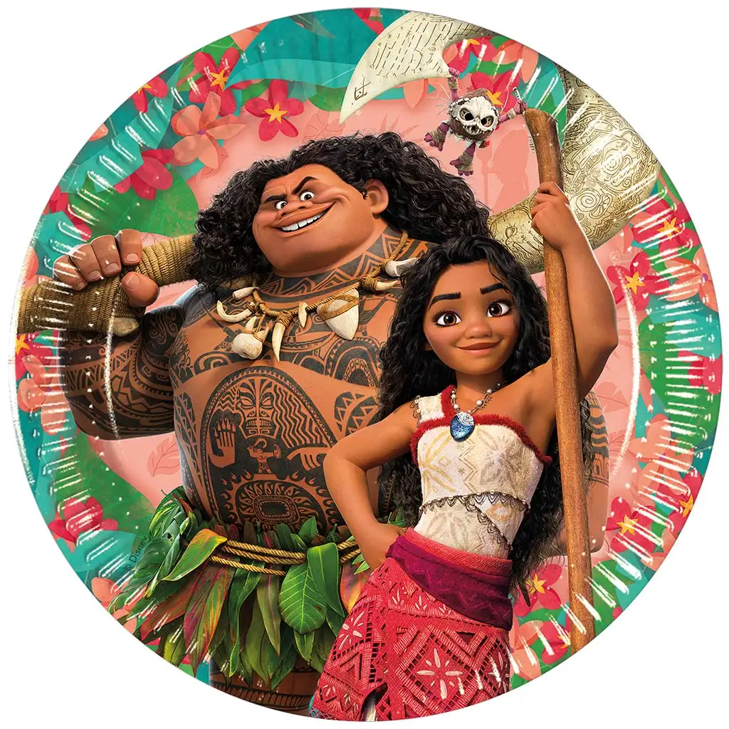 Disney+Princezné Vaiana 2 papierové taniere 8 ks set 20 cm