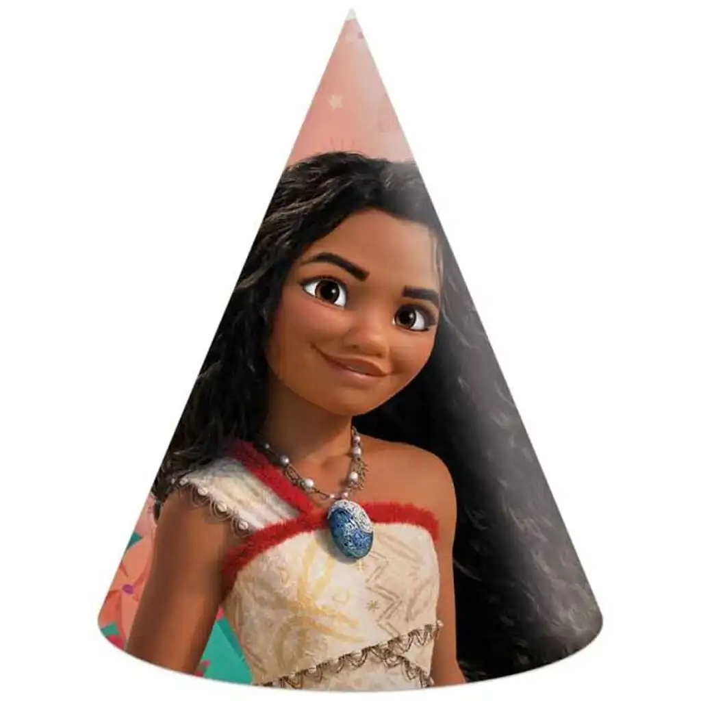 Disney Hercegnők Vaiana 2 party kalap 6db-os szett kép 1