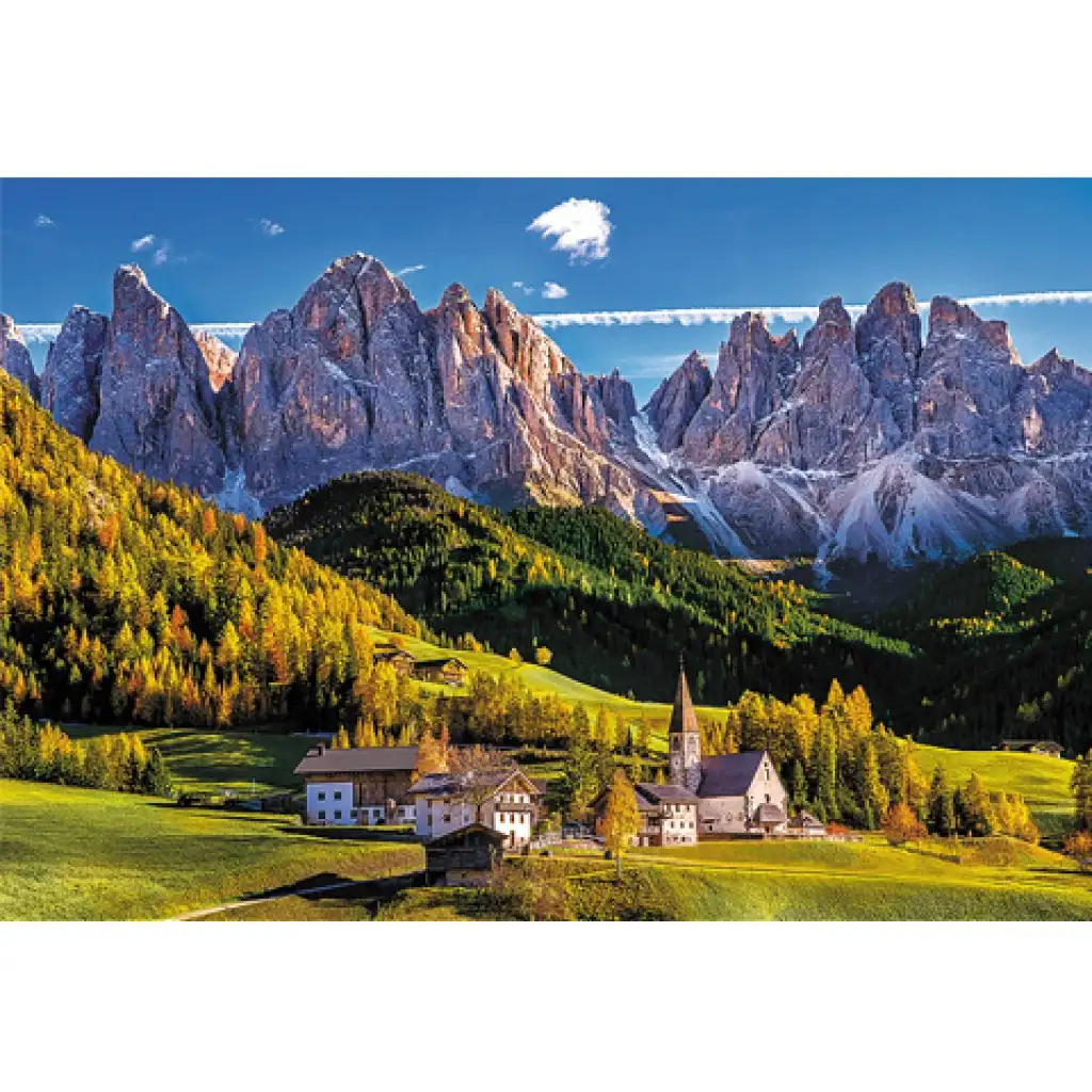 Údolie Val di Funes, Dolomity - Taliansko 1500 dielne puzzle - Trefl kép 2