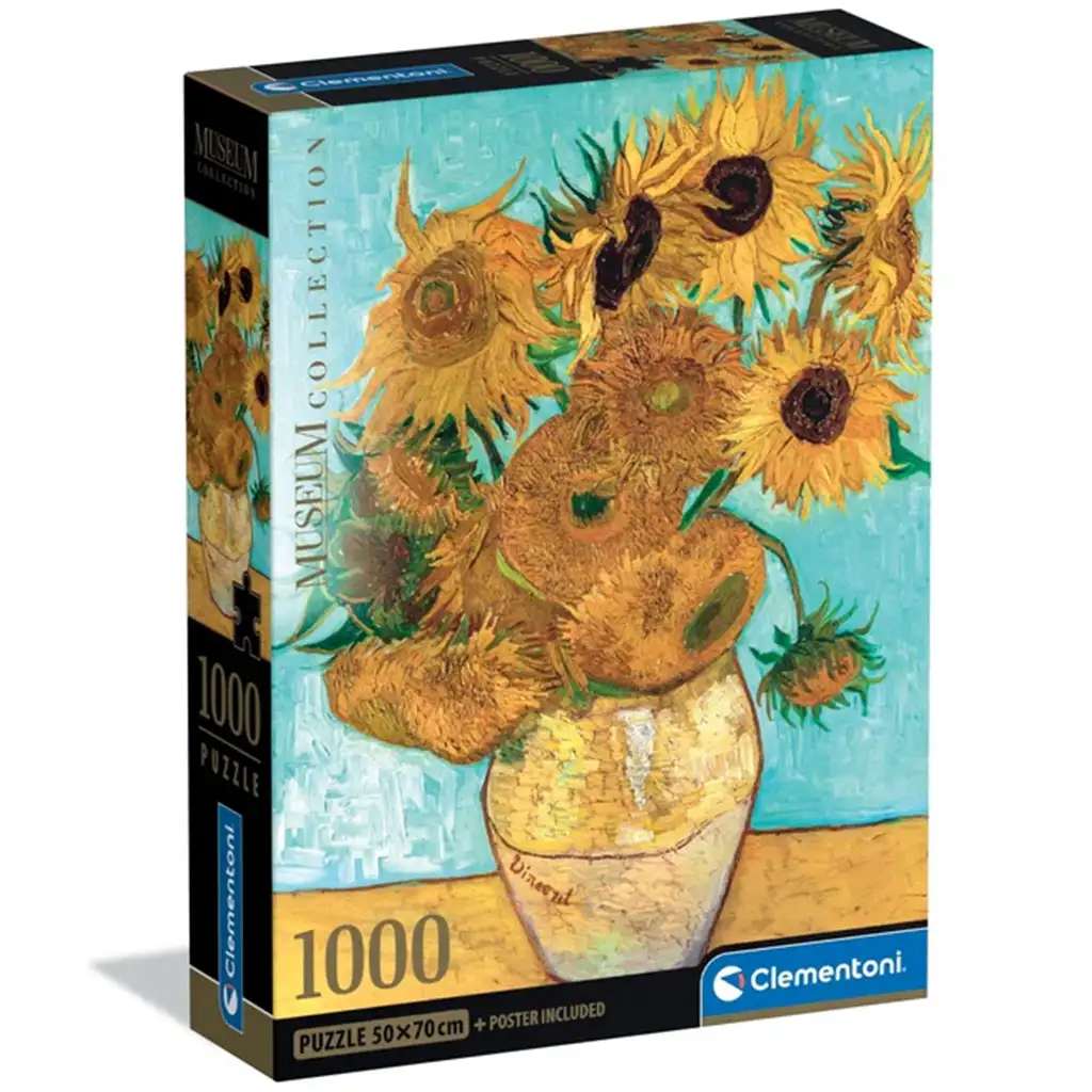 Museum Collection: Van Gogh - Napraforgók 1000db-os puzzle - Clementoni kép 1