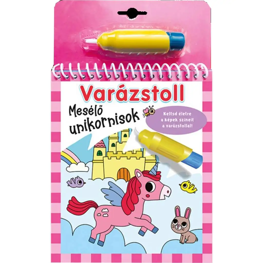 Čarovné pero: Omaľovánka s rozprávkovými jednorožcami