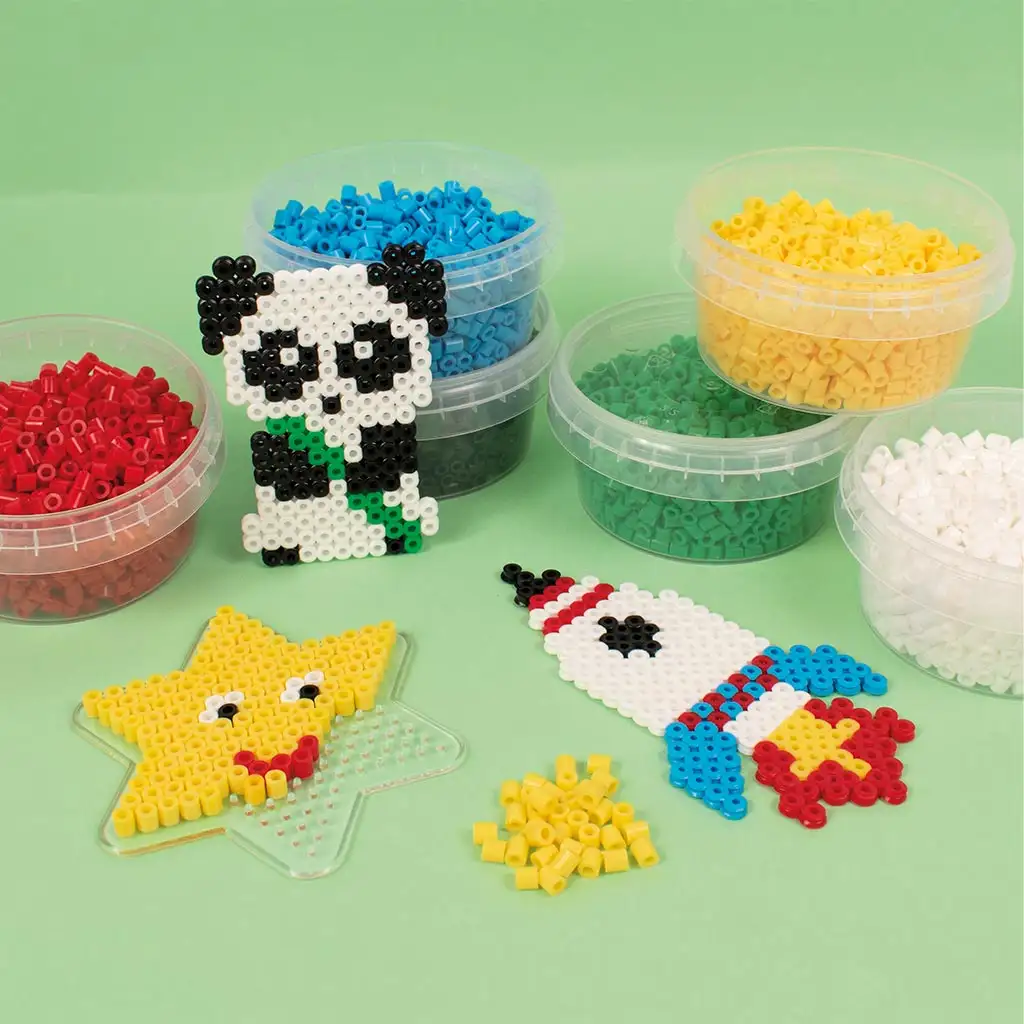 PlayBox: 5mm MIDI zažehlovacie korálky v 6 základných farbách, 6000 ks