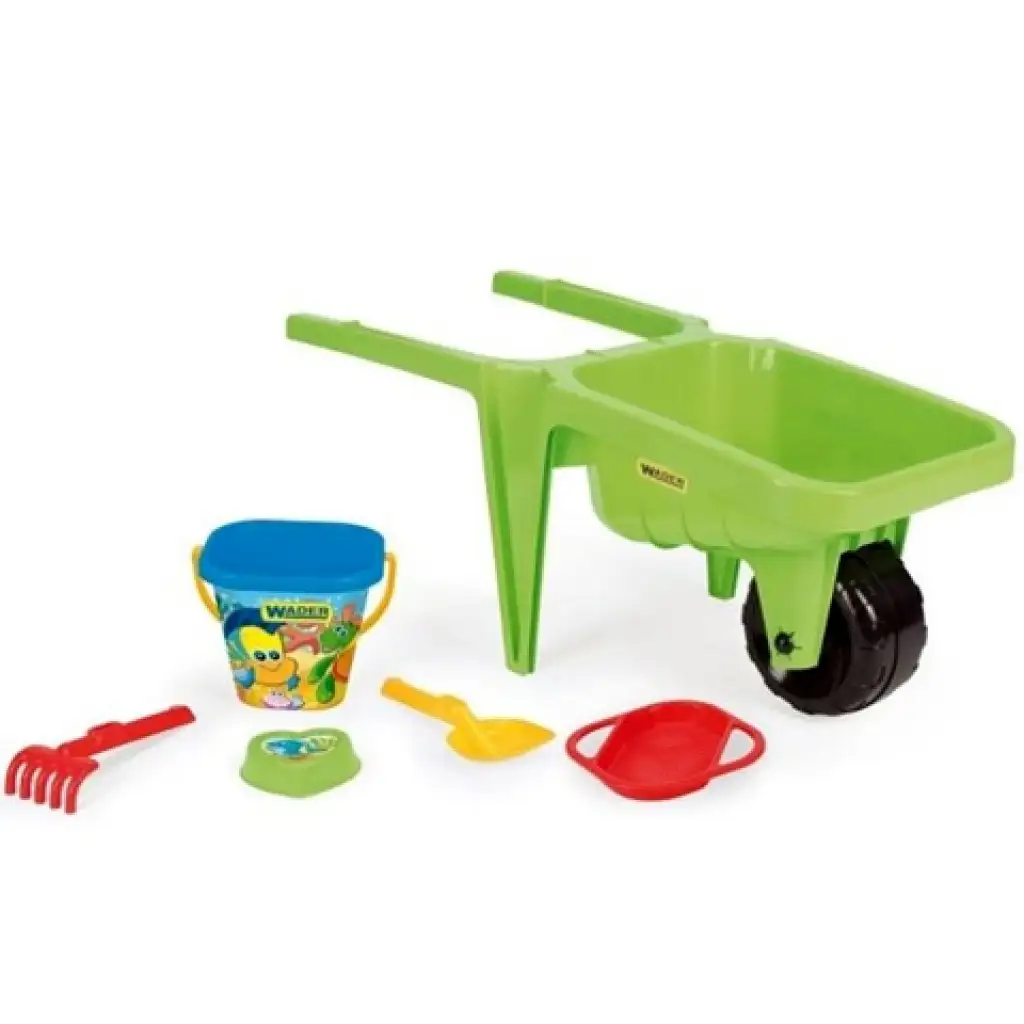 Veľký fúrik s príslušenstvom v zelenej farbe 77cm - Wader