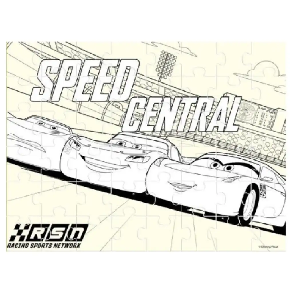 Autá 3.  4v1 puzzle na vymaľovanie 20-24-36-48ks kép 2