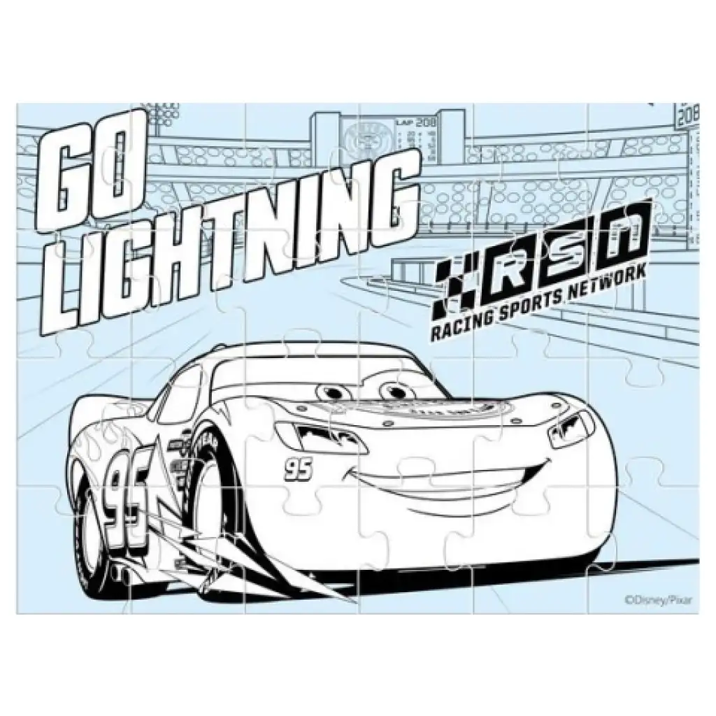 Autá 3.  4v1 puzzle na vymaľovanie 20-24-36-48ks kép 4