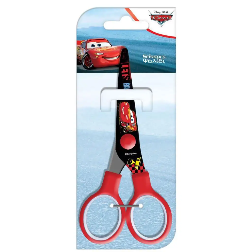 Luna: Kovové nožnice s autíčkami, 13,5 cm