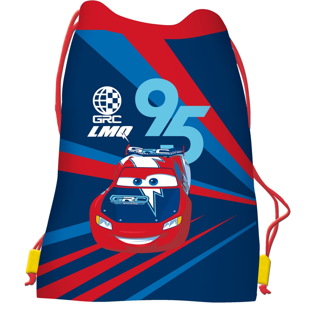 Vak plastový sáčok s motívom Cars Blesk McQueen, športový vak 34x43 cm