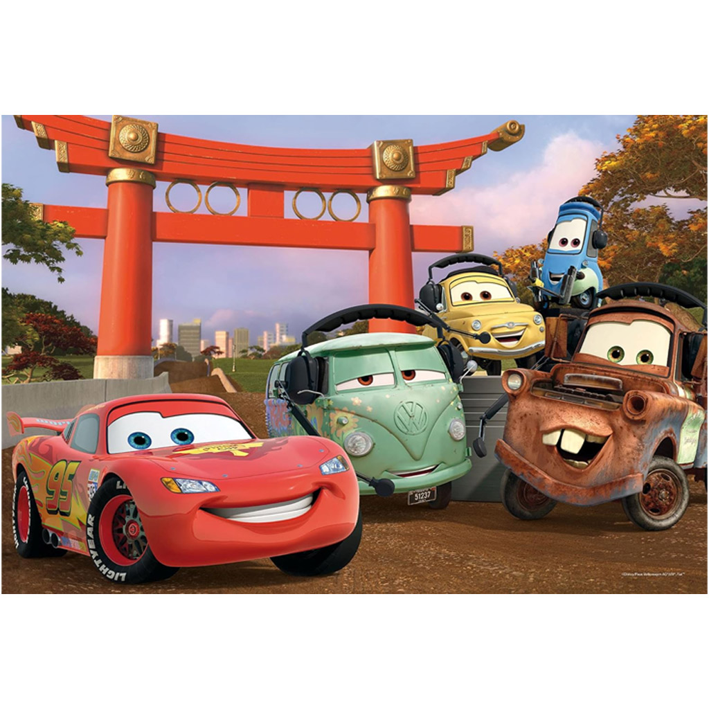 Autá 2 v 1 – 2x12-dielne maxi puzzle a omaľovánka – Lisciani kép 2