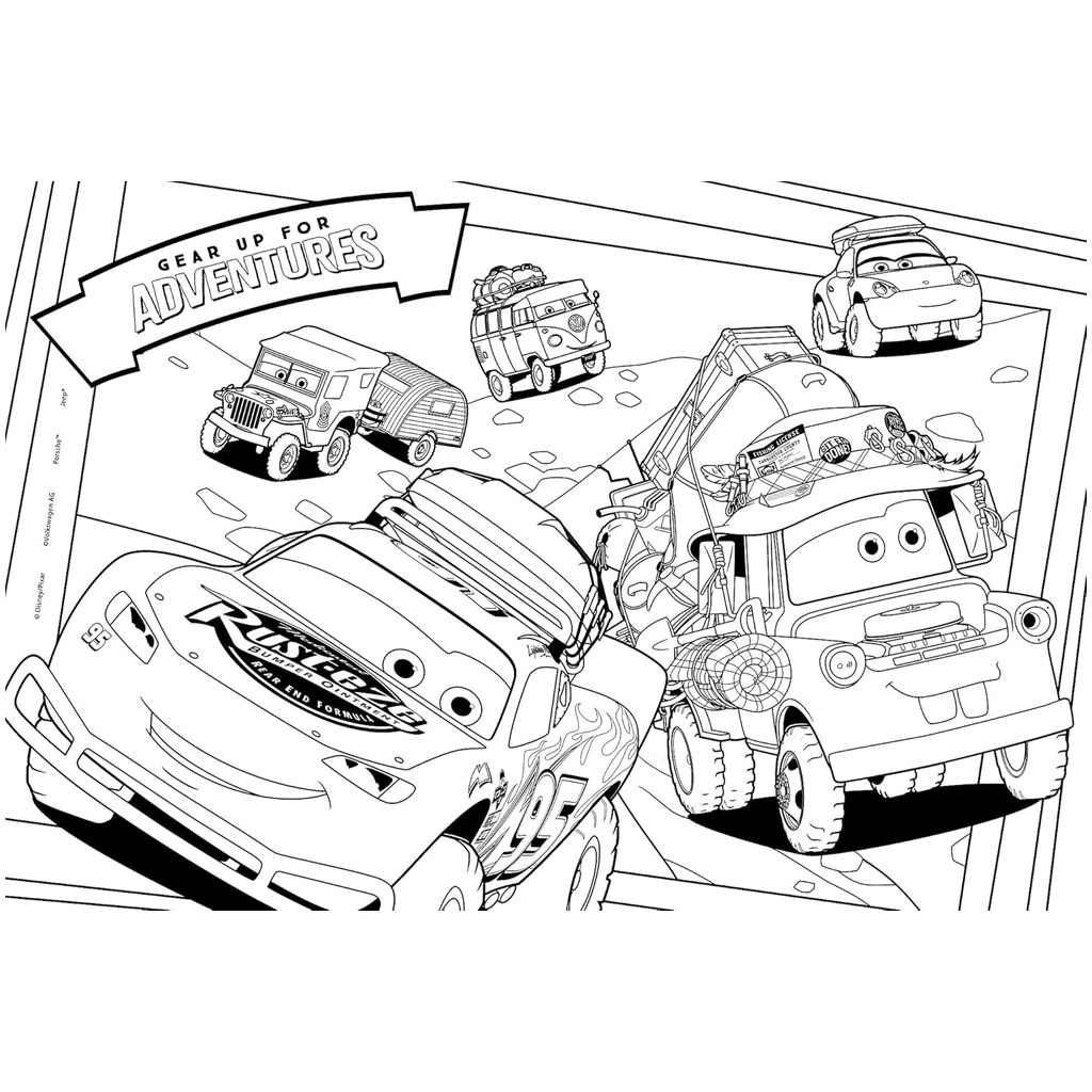 Autá 2 v 1 – 2x12-dielne maxi puzzle a omaľovánka – Lisciani kép 5