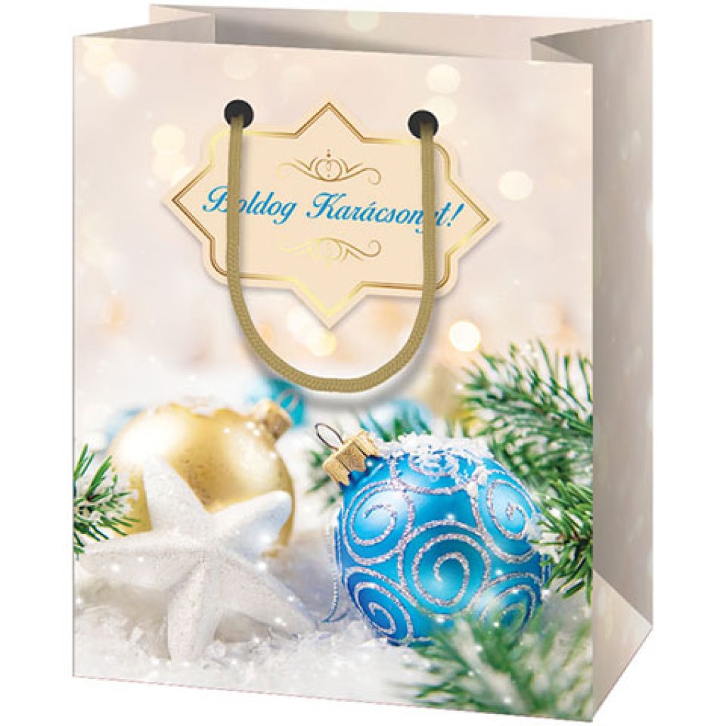Veselé Vianoce, gigantická darčeková taška 40x56x20cm