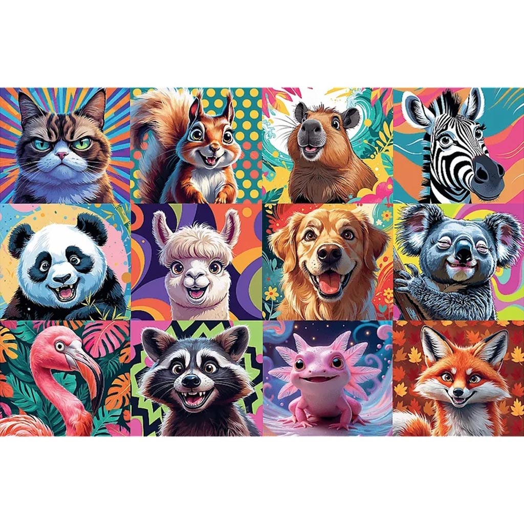 Vicces állatportrék 300db-os puzzle - Trefl kép 2