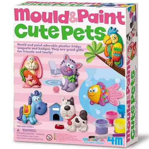 Veselé zvieratká set na vyhotovenie sadrových magnetov na chladničku s obrázkami