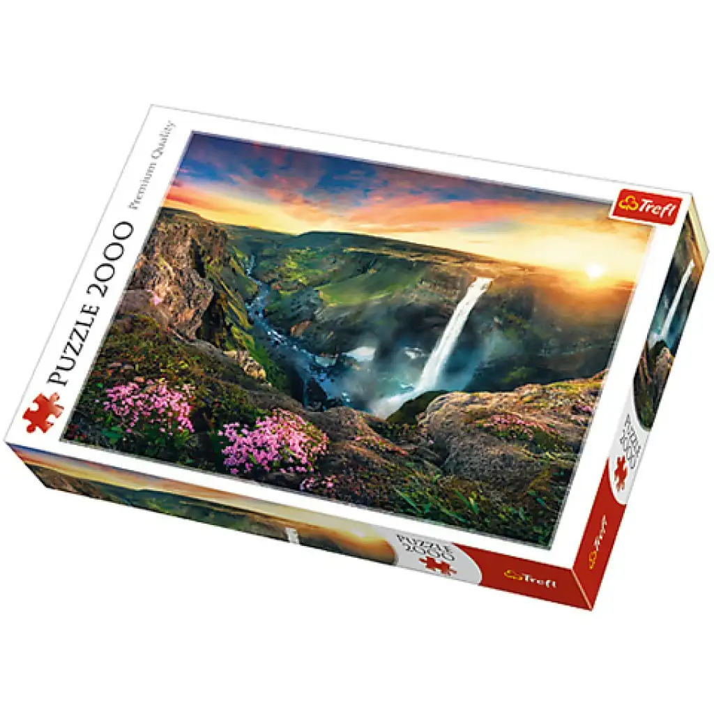 Vodopád Haifoss, Island puzzle 2000 ks - Trefl