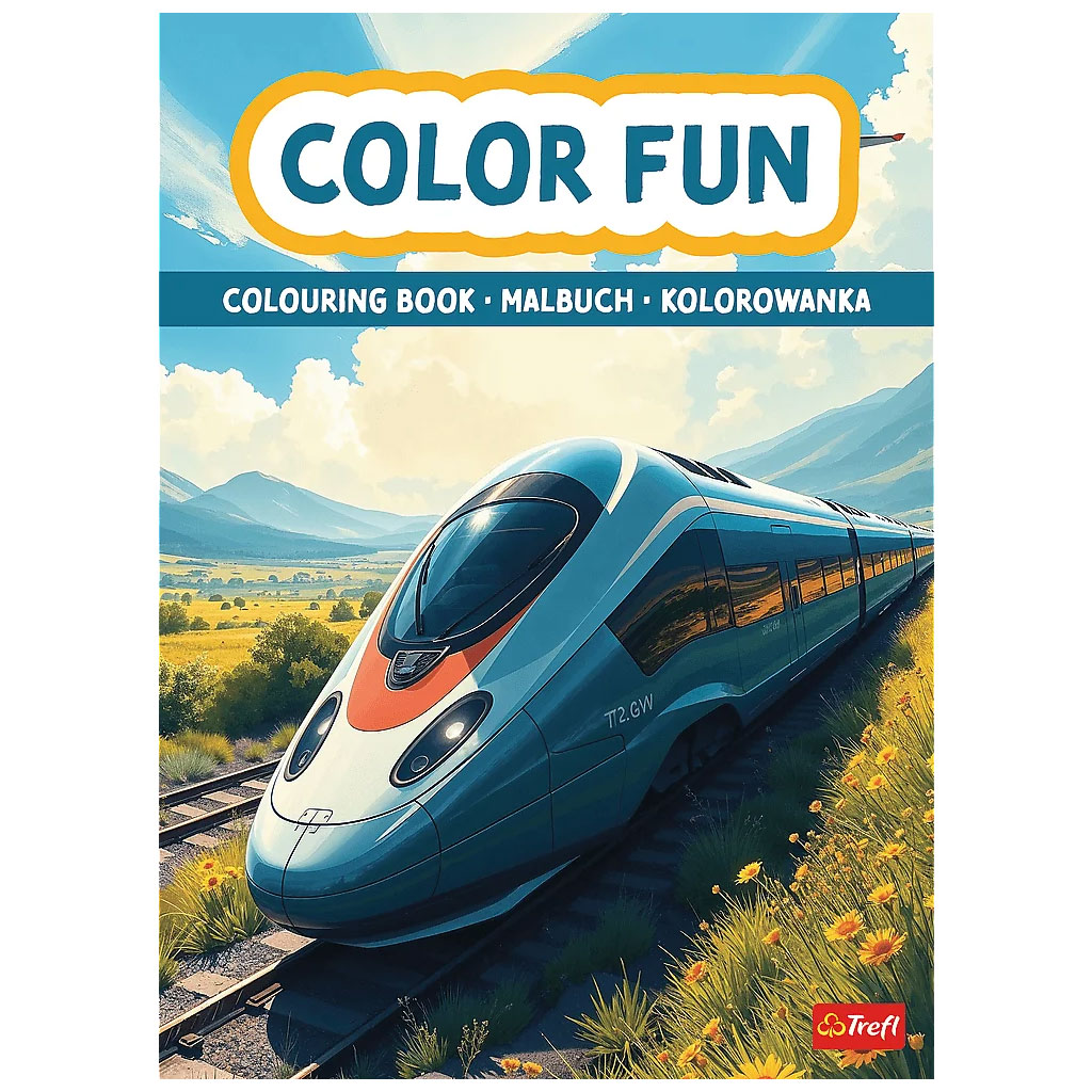 Vláčiky a lietadlá omaľovánka - Trefl