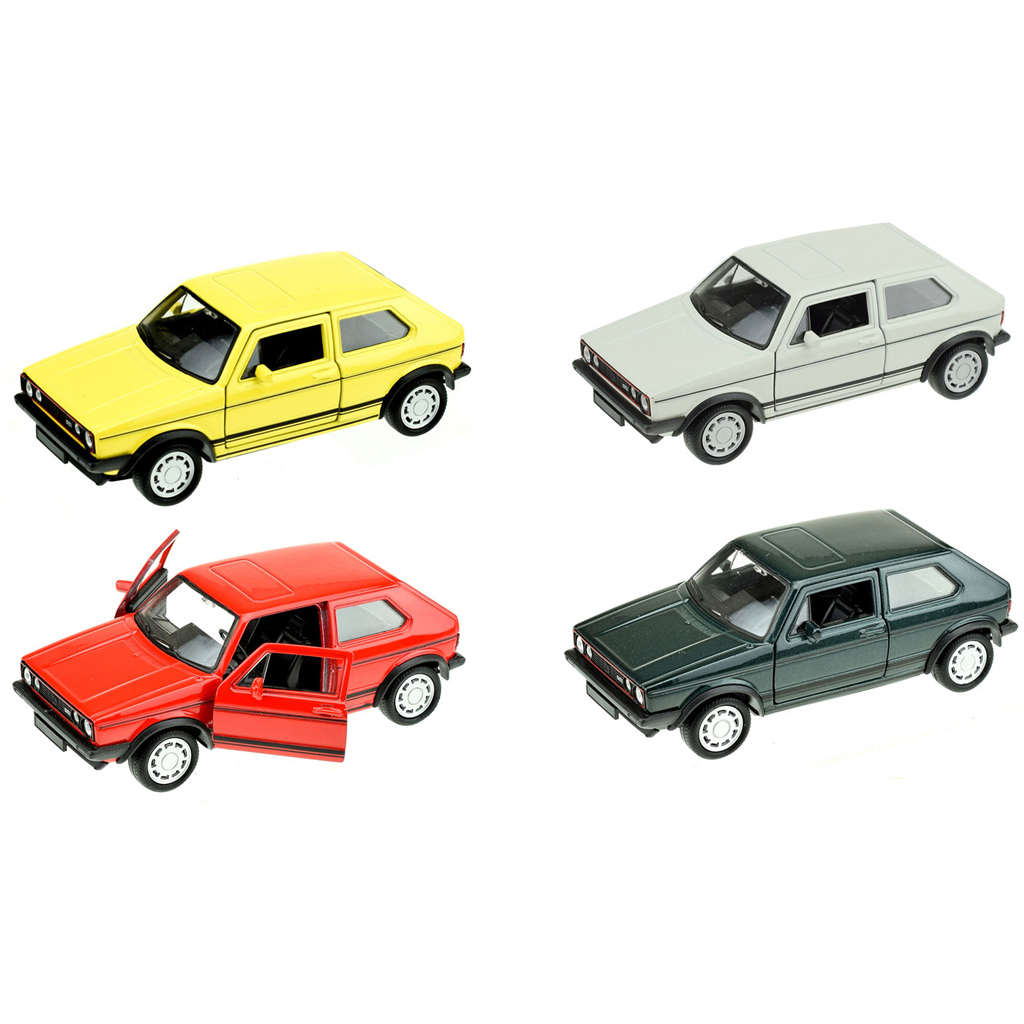 Welly: Kovový model auta Volkswagen Golf I GTI v rôznych verziách, 11 cm
