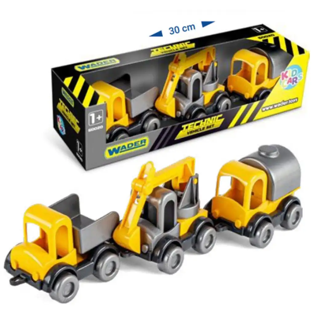 Kid Cars pracovné stroje 3 dielny set - Wader