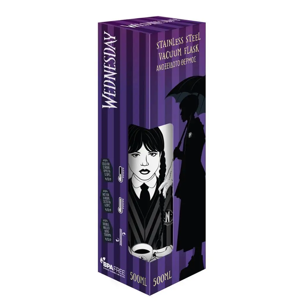 Streda: Nerezová vákuová fľaša 500 ml v bielej farbe