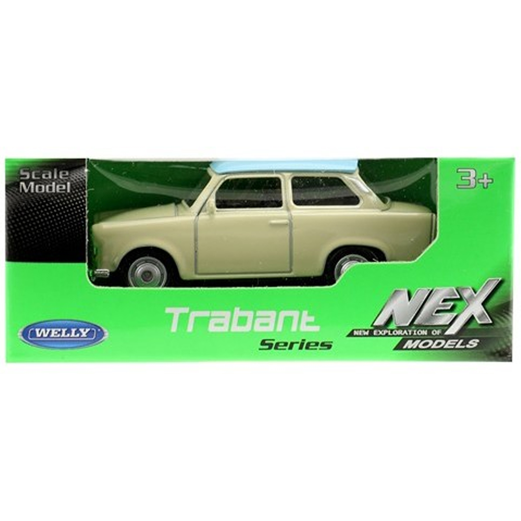Welly: Kovový model auta Trabant v rôznych verziách 1/64 kép 2