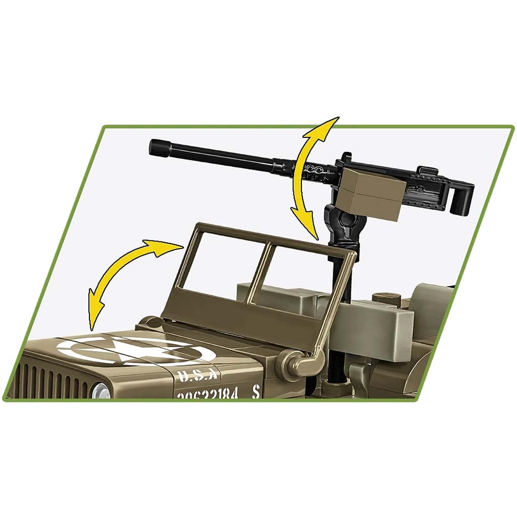 COBI: Stavebnica Willys MB tank (3133) kép 4