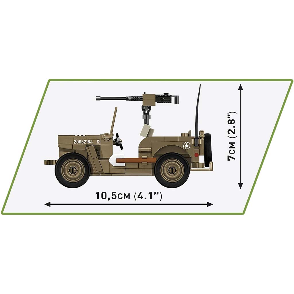 COBI: Stavebnica Willys MB tank (3133) kép 6