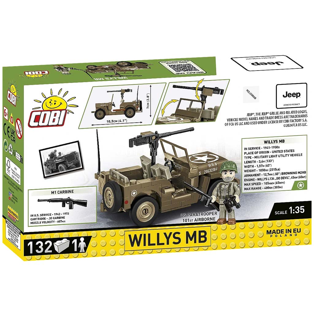 COBI: Stavebnica Willys MB tank (3133) kép 7