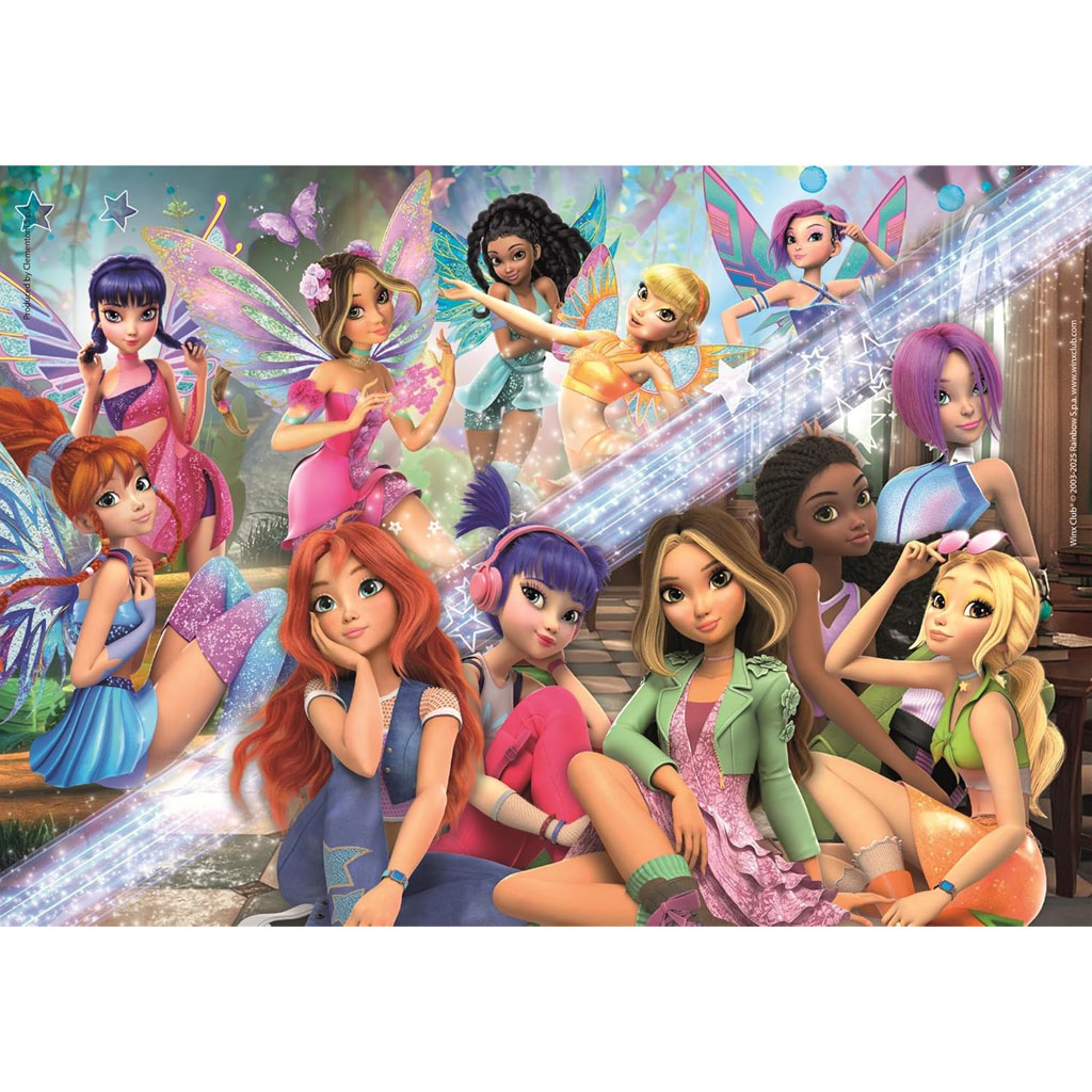 Víly Winx Club 180-dielne Super Puzzle - Clementoni kép 2