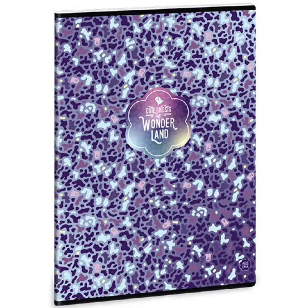 Wonderland ghost-blue štvorcový zošit A/4