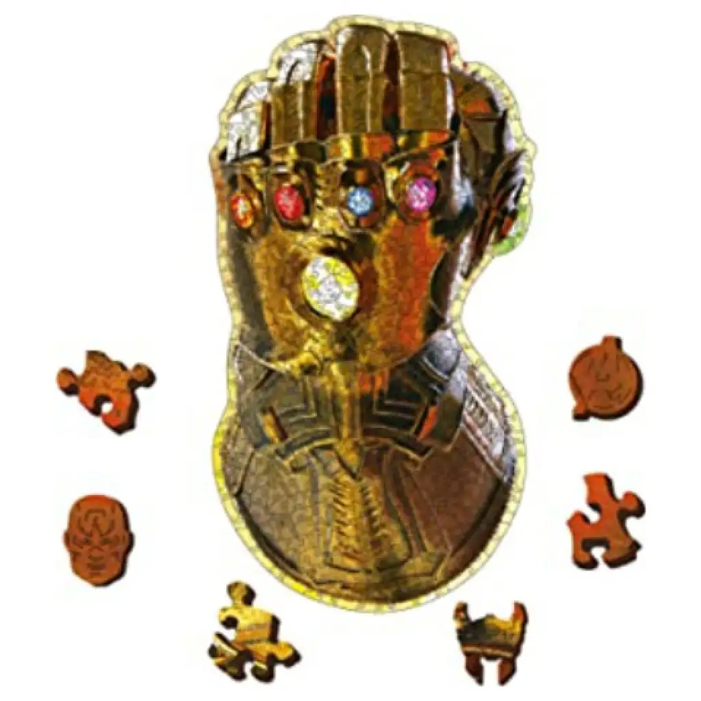 Wood Craft: Avengers rukavica 500+5ks prémiové drevené puzzle - Trefl kép 2