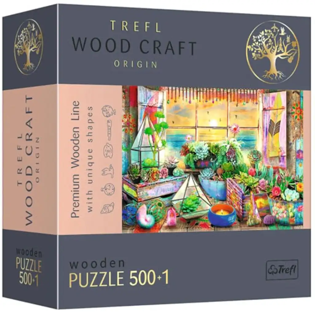 Wood Craft: Dom na pobreží 500+1 dielne drevené puzzle - Trefl