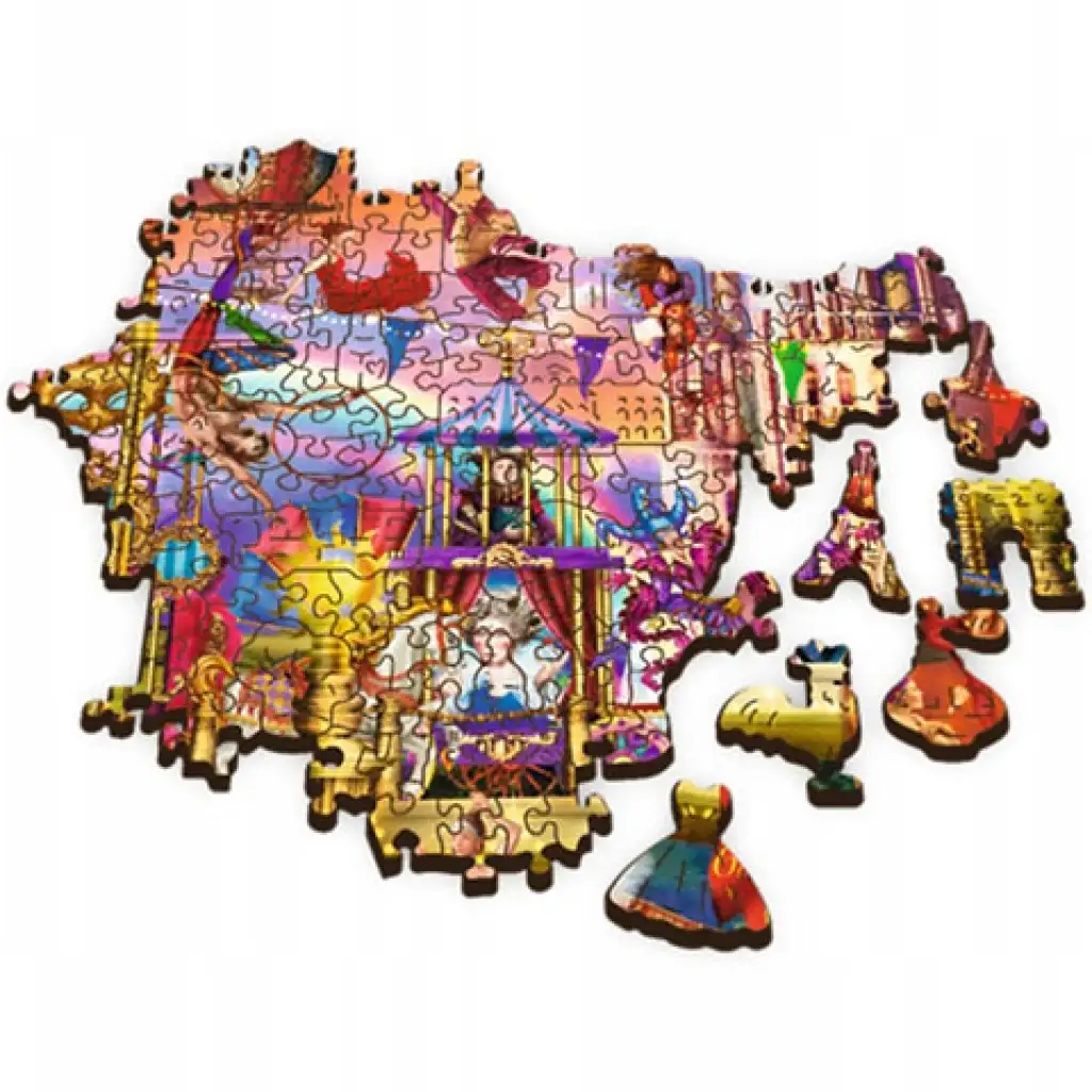 Wood Craft: Mágikus világ fa puzzle 500+1db-os - Trefl kép 3